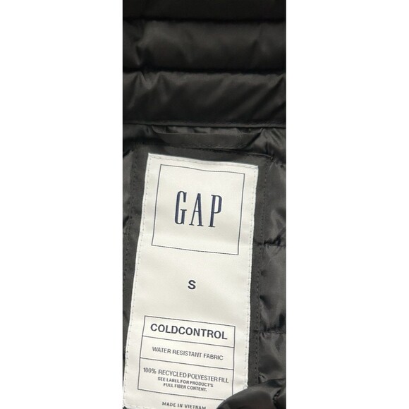Gap Puffer Vest Mens  Cold Control Water Resistant Hiking Outdoors Black Small - Picture 3 of 7